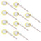 YINETTECH 10 pz 20mm Disco in Rame Cicalino piezoelettrico 2 Poli Cicalino Pickup Acustico Elementi trasduttori per sensori tattili Trigger per Batteria Elettronica Cicalini