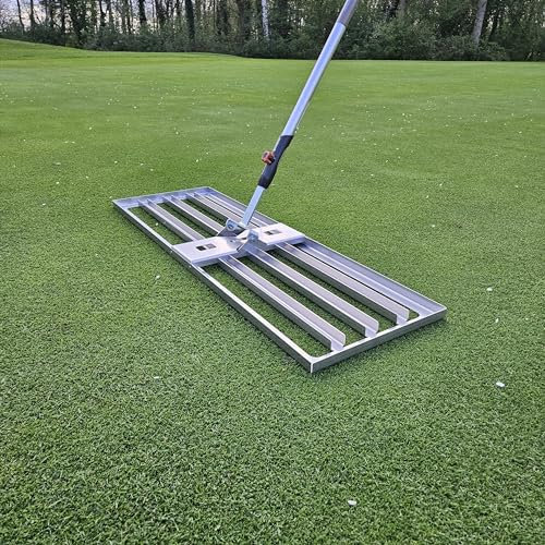 Edelstahl Rasenrakel XL in 100cm Breite und mit Aufnahme passend für Gardena.