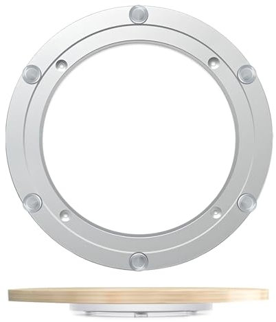 ESOYAWE Lazy Susan Drehscheibe Runder Drehteller Kugellager 【 Ø 12-99cm 】 Hochleistungs-Aluminiumlegierung Rotierende Lager Drehscheibe, Für Esstisch TV Monitor, Fernsehtisch, Küchenregal