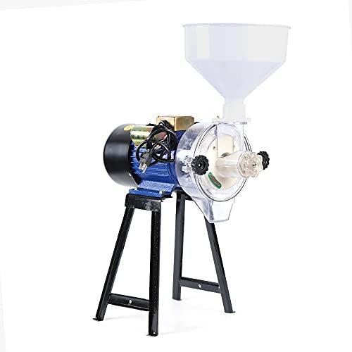 Getreidemühle Kornmühle Schrotmühle 1400r/min, Malzmühle Nassmühle Maschine mit Funnel, Kommerzielle Nass Getreide Haushaltsmühle Trockenmühle Schrotmühle für Getreide 2.2KW