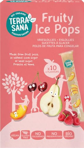 Terrasana Wassereis Eislollies Frucht (6er Pack à 400 ml) fruchtige Eislollies