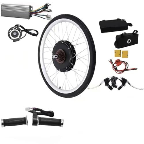 HINOPY - 26 Zoll Ebike Umbausatz, 1000W 48V Hinterrad Elektro-Fahrrad Kit E-Bike Umbausatz mit LCD Display für Hintermotor, Umwandlungsradnabe