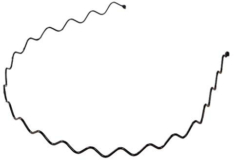 HDKEAN Serre-tête élastique unisexe en alliage métallique pour femme, Noir, 1 pièce