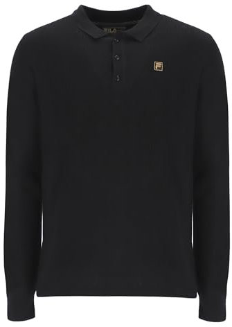 Fila Mens Polo Shirt Knitted Long Sleeve Frank L