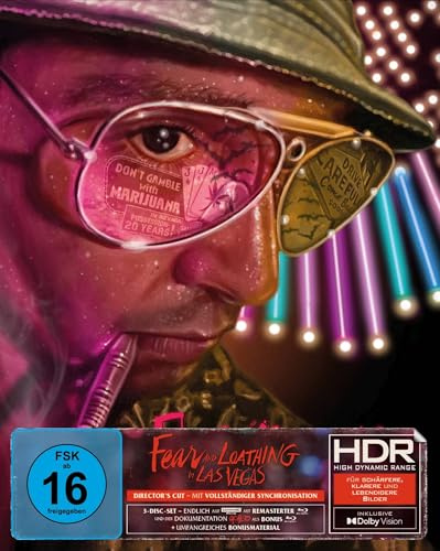 Fear and Loathing in Las Vegas - 3-Disc Special Edition mit Full Slip (4K Ultra HD) (+ Blu-ray) (+ Bonus-Blu-ray)