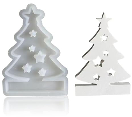 Mrltau Silikonformen Gießformen Weihnachten, Silikonform Weihnachten, Silikonform Stern, Silikonformen Weihnachten, Silicone Mold, Giessformen Silikon