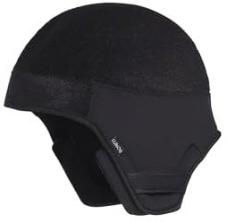 Lumos Winter-Innenfutter, Radsport-Kappe, warm und wasserabweisend, Fahrradkappe, Winterhelm-Futter, Schwarz , M/L