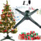 YTAFONPO Verbesserter drehbarer Weihnachtsbaumständer mit Lautsprecher, um 360 Grad drehbarer Weihnachtsbaumständer, bis zu 9 Fuß (120 Pfund) künstlicher Weihnachtsbaum mit Musik