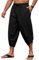 CMTOP Pantalones para Hombre Pantalones Ligeros de Verano Pantalon Casuales Anchos Largos Pantalones con Cordón para la Playa Todos los días