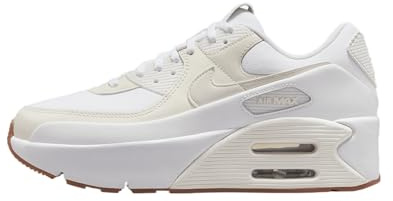 Nike Air Max 90 LV8 Women's Shoes (FD4328-111, White/Soft Pearl/Platinum Tint/Sail), White/Soft Pearl/Platinum Tint/Sail, 8 UK