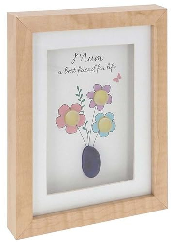 Shudehill Giftware Pebble Glass Portrait Plaque Mum
