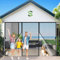 Zlhloj Mosquitera Doble Puerta Magnetica, 140x210 cm Varios Tallas, Cortina Mosquitera Puerta Exterior, Cierre automático, No Requiere Herramientas, Fácil de Instalar con Imanes para Balcón ‎Negro
