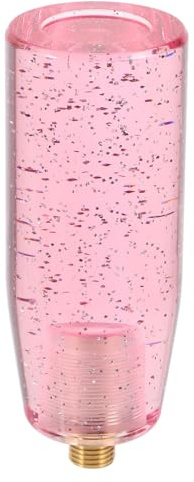 PRETYZOOM Auto Schaltknauf aus Acryl, 10cm Schalthebelgriff in Rosa | Schaltgetriebe im Auto, Universell Passend, Leicht zu Montieren, Stilvoll und Auffällig