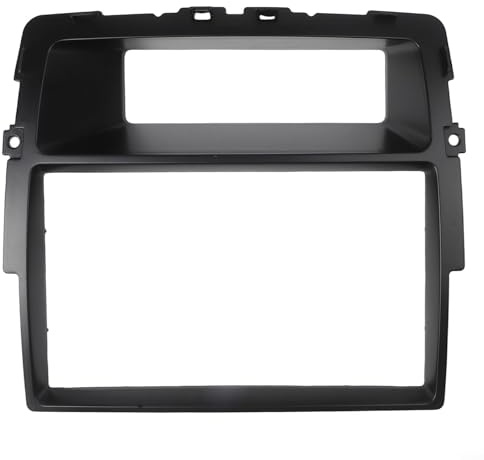2Din Radio Einbaurahmen Autoradio Einbaurahmen Blende Autoradio Einbaurahmen für Opel 2Din Radioblende Armaturenbrett Montagekit Schwarz ABS Kunststoff