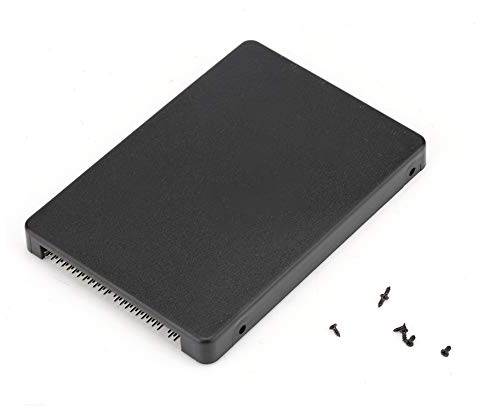 Blaihild Adaptateur Mini PCIe MSATA SSD vers IDE 2,5 Pouces 44 Broches, Convertisseur de Boîtier de Disque Dur pour SSD MSATA 3 X 5 Cm 3 X 7 Cm avec Performances Stables, Noir ou Blanc (Black)