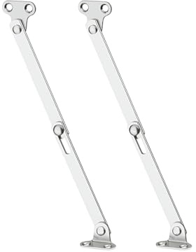 Häfele 365.10.783 - Klappenhalter | Länge: 300 mm | Für Klappen und Oberschränke | Stahl | Vernickelt | Zum Schrauben | 2 Stück