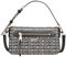 DKNY Women's Bryant Ave Top Zip Demi Crossbody, Black Logo-Black