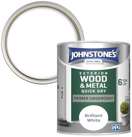 Johnstone's 303910 Weather Guard Exterior Undercoat Paint - Brilliant White,2.5
