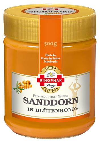 BIHOPHAR – Sanddorn in Blütenhonig I 500 g Honig