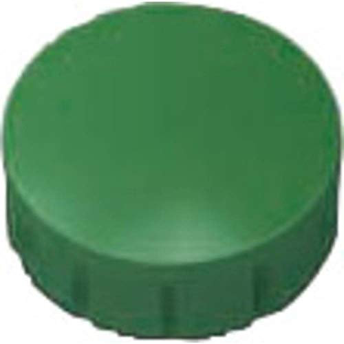 MAUL MAULsolid Magnete Ø15mm (10 Stück) | Mini Magnete aus Kunststoff Mit 150g Haftkraft | Stark für Whiteboard und Magnettafel | Ideal für Büro, Homeoffice und Werkstatt | Grün