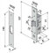 Welka 113.15009 Serratura per Profilati, 75x25 mm