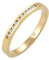 DIAMORE Ring Damen Edel Klassisch mit Diamant (0.10 ct.) aus 585 Gelbgold