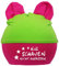 Kleiner Fratz Baby Ohren Mütze Multicolor (Farbe pink-lime) (Gr. 1 (0-74) Nur schauen nicht anfassen