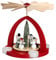 Rudolphs Schatzkiste Tischpyramide Schneemann bunt Teelichter BxHxT 21x22x21cm NEU Holzpyramide Weihnachtspyramide Designpyramide Wärmespiel Tischdeko Dekoration Weihnachten Wärmespiel Lichter Figur