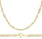 PRINS JEWELS 18 Karat / 750 Gold Panzerkette Gelbgold Unisex Kette - Breite 2.3 mm - Länge wählbar (45)