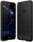 Anjoo Hülle Kompatibel mit Huawei P10 Lite, Carbon Fiber Texture-Inner Shock Resistant-Weich und Flexibel TPU Cover Case Kompatibel mit Huawei P10 Lite, Schwarz