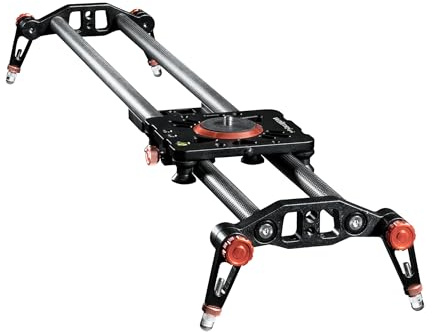 Walimex pro Slider camera Carbon Video nero Binario scorrevole 50 cm per videocamera con borsa di trasporto e livella a bolla