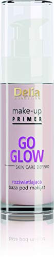 Delia Cosmetics - Illuminating Make-up Base - Go Glow - Mattiert, spendet Feuchtigkeit, fixiert Make-up - Strahlender und strahlender Teint - 30ml
