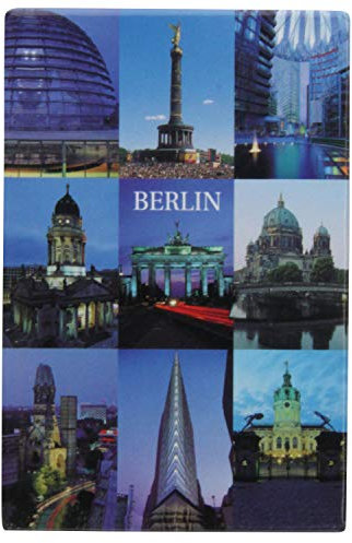 Kühlschrank-Magnet Berlin | Brandenburger Tor & Reichstag | Starker Halt | Foto-Magnet 8 x 5,5 cm | typisches Souvenir