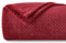 NEWCOSPLAY Flanell Decke Sofa Kuscheldecke Weizenohren Muster sofadecke Super weich und kuschelig Sofaüberwurf Rot-Wohndecke 230x270 cm als Tagesdecke