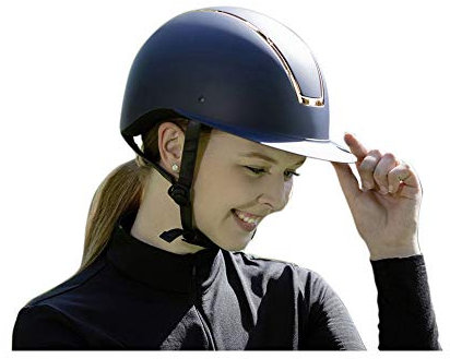 HKM Lady Shield Reithelme dunkelblau/Rosegold S, 6979, s=52-54cm