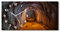 Tulup Wanduhr aus Glas 60x30 cm Glas Uhr Bild Glasuhr Gehärtetes Glas Küchenuhren - weiße Zeiger - U-Bahn-Tunnel