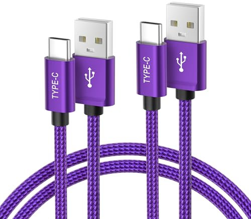 Basesailor USB C Ladekabel 3M 2Stück,Nylon Typ C Schnellladekabel für New Kindle Fire HD 10 9th 2019 8 10th 2020 11. Gen 2021,Samsung Galaxy A54 A42 A34 A14 A23 M33 S24 S23,Z Flip 5 Fold Ultra Plus