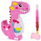 WERNNSAI Dinosaur Pinata - Dinosaur Birthday Party Supplies Pinata Bundle with a Blindfold and Bat for Girls Kids Dino Themed Party Supplies Perfect Party Game Activity Decoration (Pink Dinosaur)