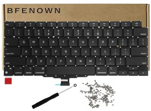 Bfenown Replacement US Keyboard for MacBook Air Retina 13.3 A2337 M1 GPU EMC 3598 2020 2021 Year