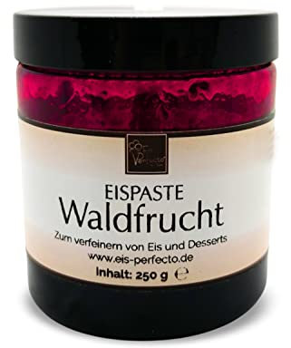 Waldfrucht-Eispaste für fruchtiges aromatisches Eis » Auch zum Verfeinern von leckerem Eis, Desserts, Getränke, Pralinen Torten und vielem mehr » Inhalt 250 g