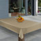 laro Wachstuch-Tischdecke Abwaschbar Garten-Tischdecke Wachstischdecke PVC Plastik-Tischdecken Eckig Meterware Wasserabweisend Abwischbar GAC, Muster:Beige Hochglanz, Größe:110x200