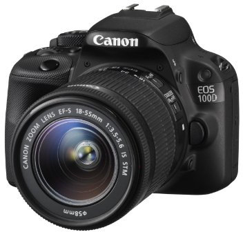 Canon EOS 100D DSLR Camera with EF-S 18-55mm III Lens - Black (18MP, CMOS Sensor) 3 inch Touch Screen LCD (Renewed)