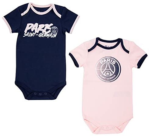 Paris Saint-Germain 2 x Body bébé Fille PSG - Collection Officielle 18 Mois