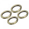 sourcing map 4Stk Geldbeutel 38mm Metall Oval Druckknopf Schnalle für Tasche DIY Haken Bronze