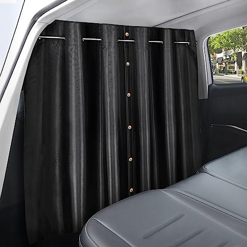 ZATOOTO Cortinas Divisorias de Coche, Parasoles de Tejido Oxford para Viajar Acampar Dormir, Persianas para Dormir en el Automóvil 107 * 161cm (Tamaño Mediano)