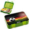Jarlson® Brotdose Kinder mit Fächern - TONI Lunchbox - Bento Box auslaufsicher – Jausenbox für Kindergarten und Schule - Mädchen und Jungen | Vesperbox | Snackbox (FUSSBALL)