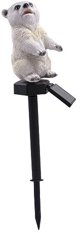 Uonlytech Solarbetriebene Gartenleuchten Stake Automatisches Ein/aus Warme Dekorative Lampe