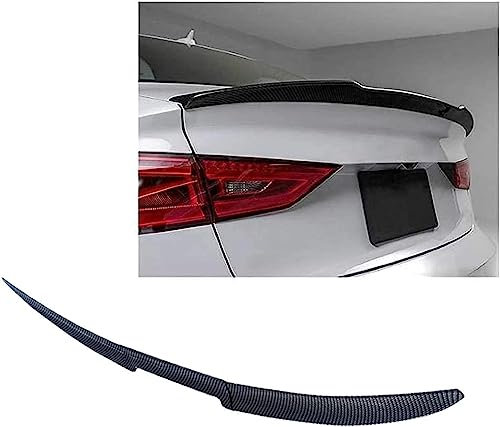 DGCS Auto Heckspoiler für Mini One Cooper R50 R52 R53 R55 R56 R60 R61, Auto Kofferraumspoiler Heckflügel Lippe Dekoration, Car Tuning Styling Zubehör,B/Carbon Fiber Look