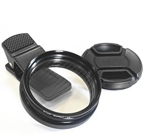 Kit di 52 filtri a clip per telefono e fotocamera, filtro a stella, filtro a 7 colori graduati, clip per obiettivo del telefono, compatibile con iPhone 15, 14, 13, 12, 11, Samsung BLU, Motorola,