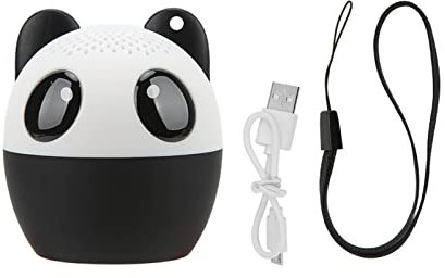 Eujgoov Pet Mini-Bluetooth-Lautsprecher mit Selfie-Funktion, Niedlicher Tragbarer Lautsprecher für Kinder, Teenager, Mädchen Im Teenageralter (Panda)
